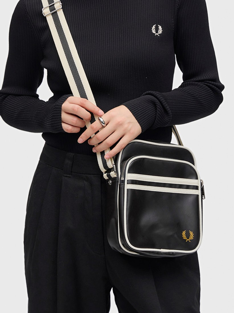 Fred Perry Classic Black Crossbody Bag