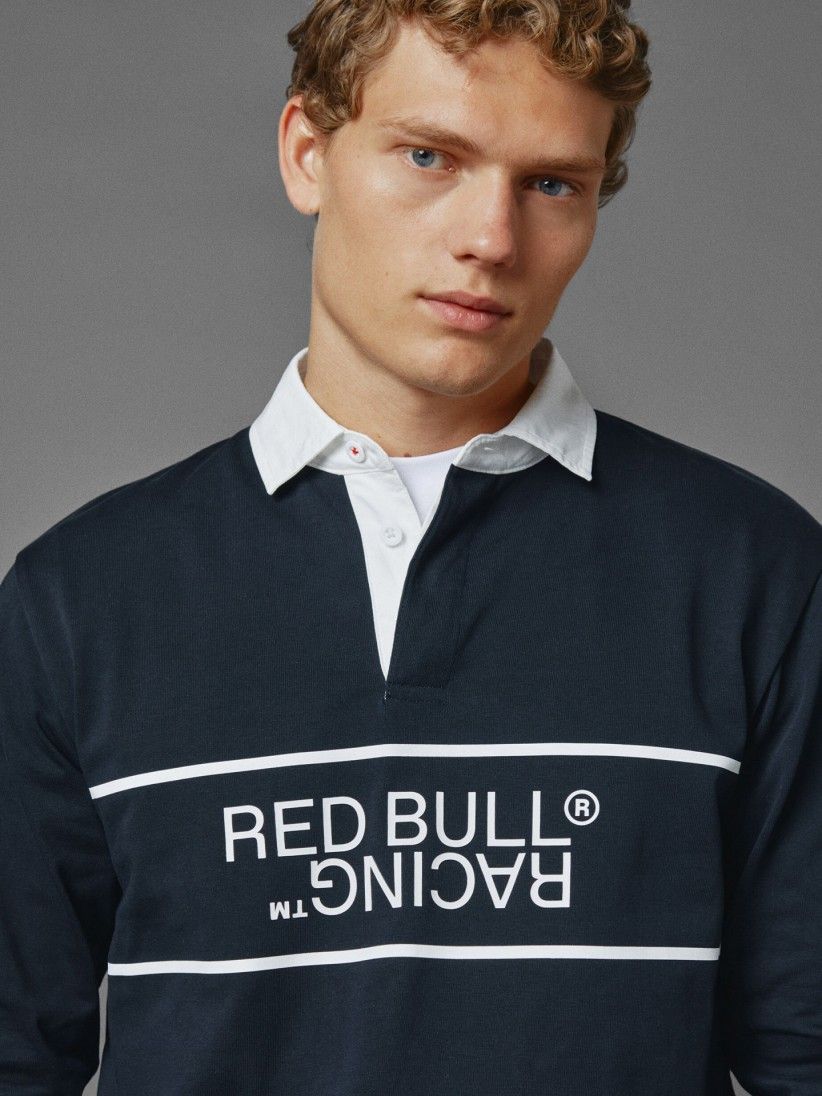 Pepe Jeans Red Bull Racing Logo Reflect Panel Rugby Polo Shirt