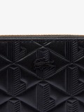 Carteira Lacoste Zipped Leather Billfold