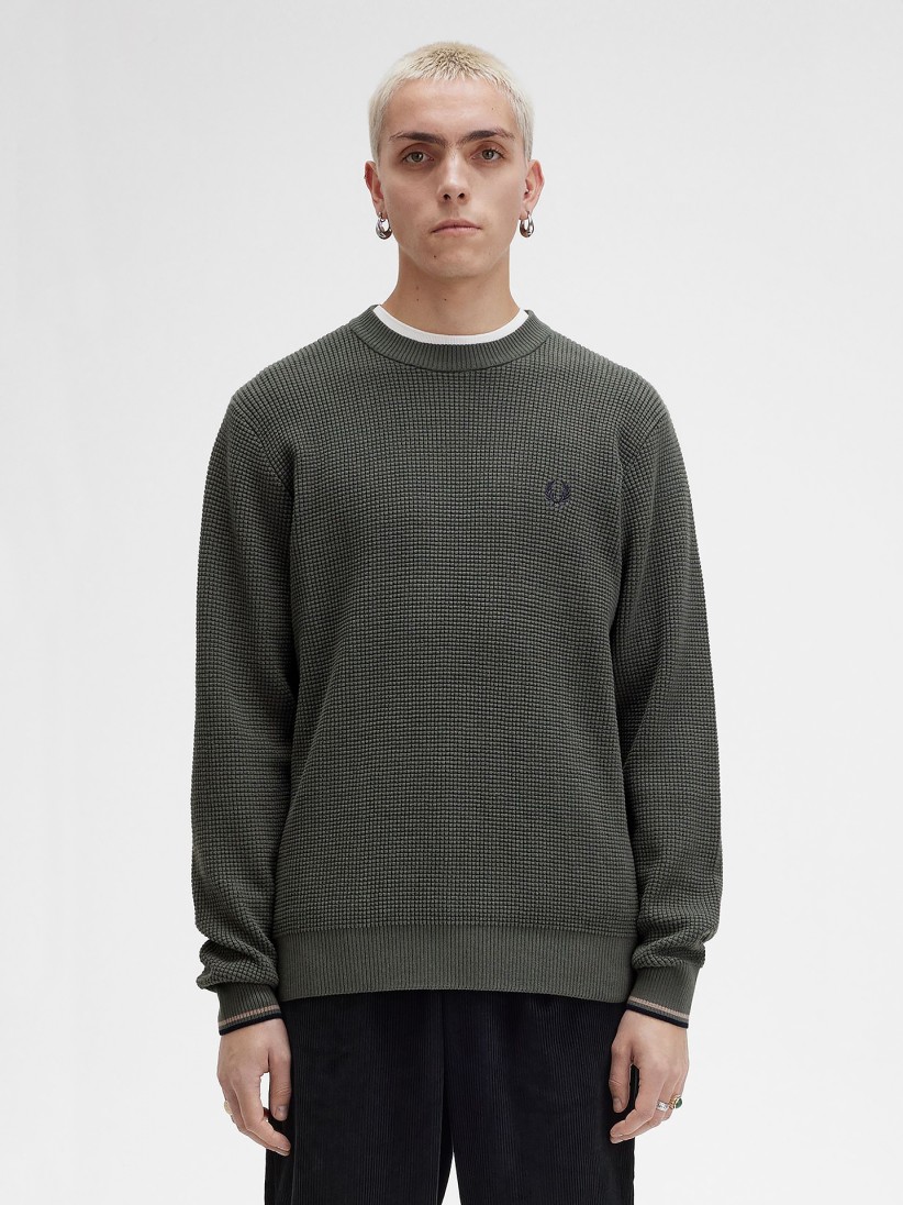 Sudadera Fred Perry Waffle Stitch