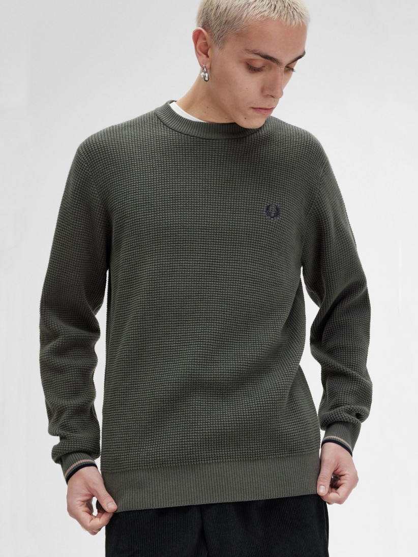 Fred Perry Waffle Stitch Jumper