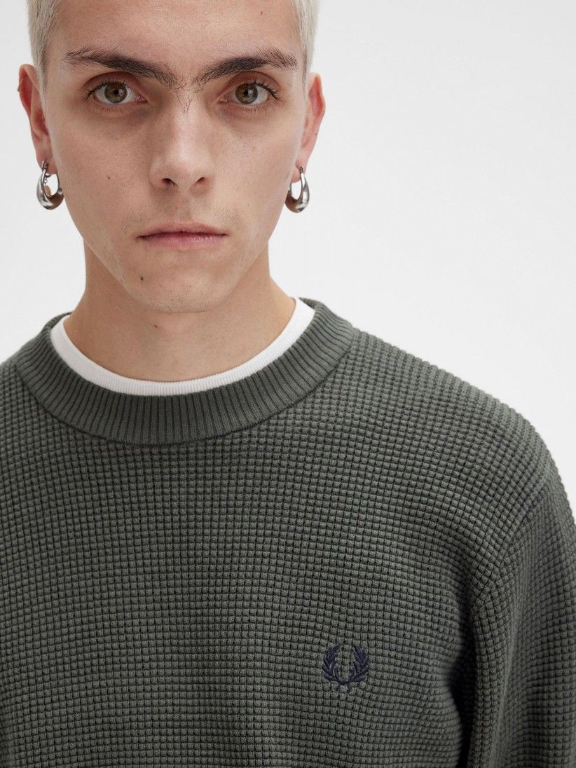 Sudadera Fred Perry Waffle Stitch