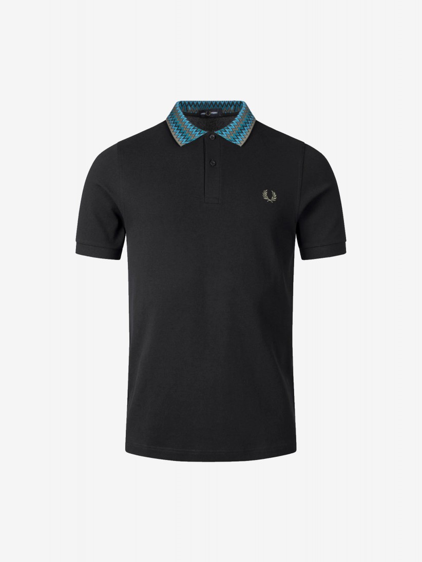 Fred Perry Jacquard Collar Polo Shirt