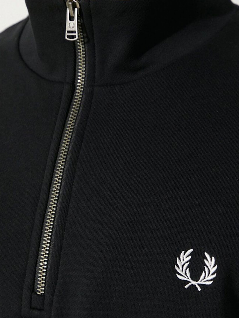 Fred Perry Tipped Sleeve Half Zip Sweater