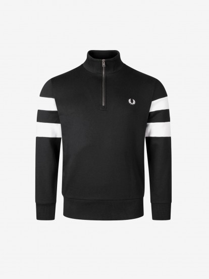 Camisola Fred Perry Tipped Sleeve Half Zip