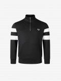 Sudadera Fred Perry Tipped Sleeve Half Zip