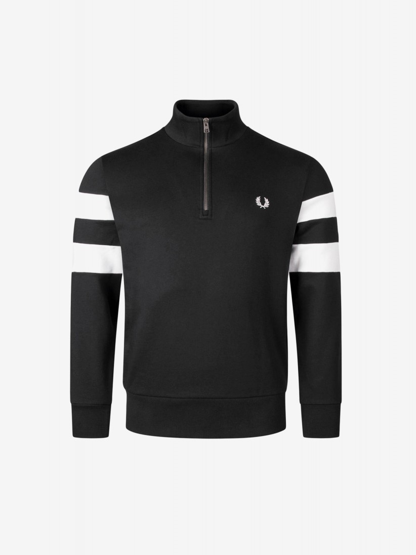 Fred Perry Tipped Sleeve Half Zip Sweater