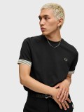 Fred Perry Striped Cuff T-shirt