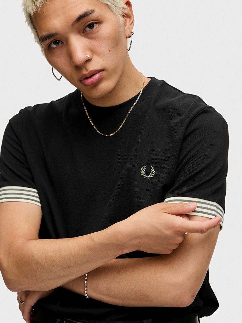 T-shirt Fred Perry Striped Cuff