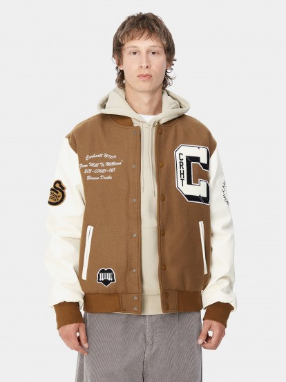 Carhartt WIP Brown Ducks Bomber Jacket