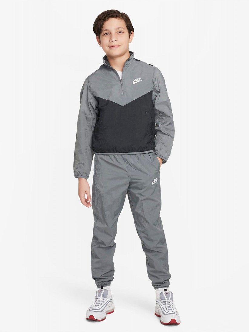 Nike Sportswear Woven Junior Grey Tracksuit