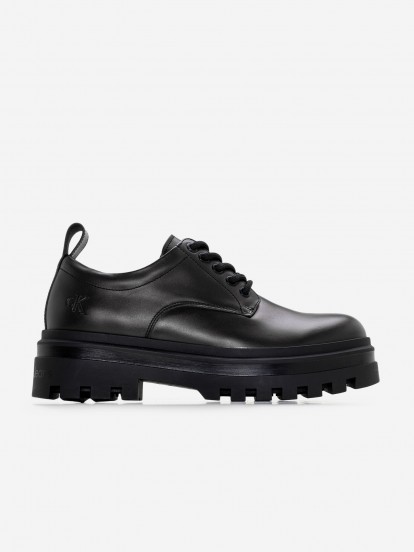 Calvin Klein Lug Leather Lace Up Shoes