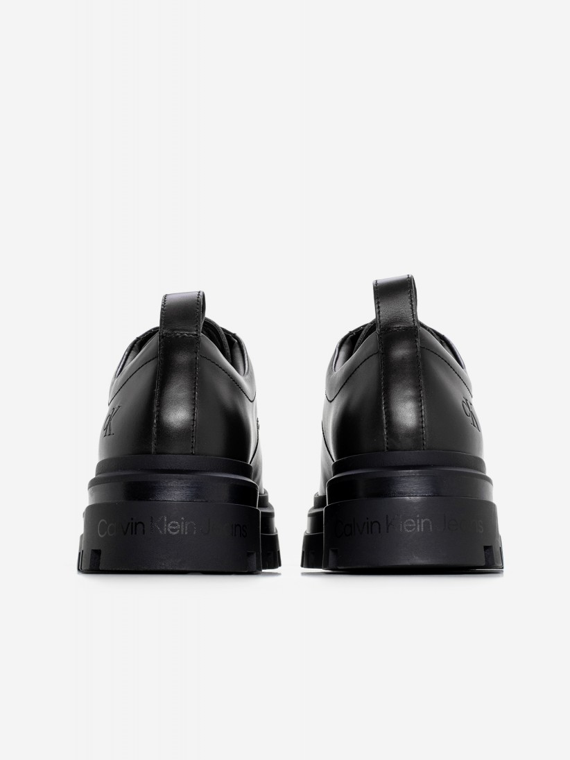 Calvin Klein Lug Leather Lace Up Shoes