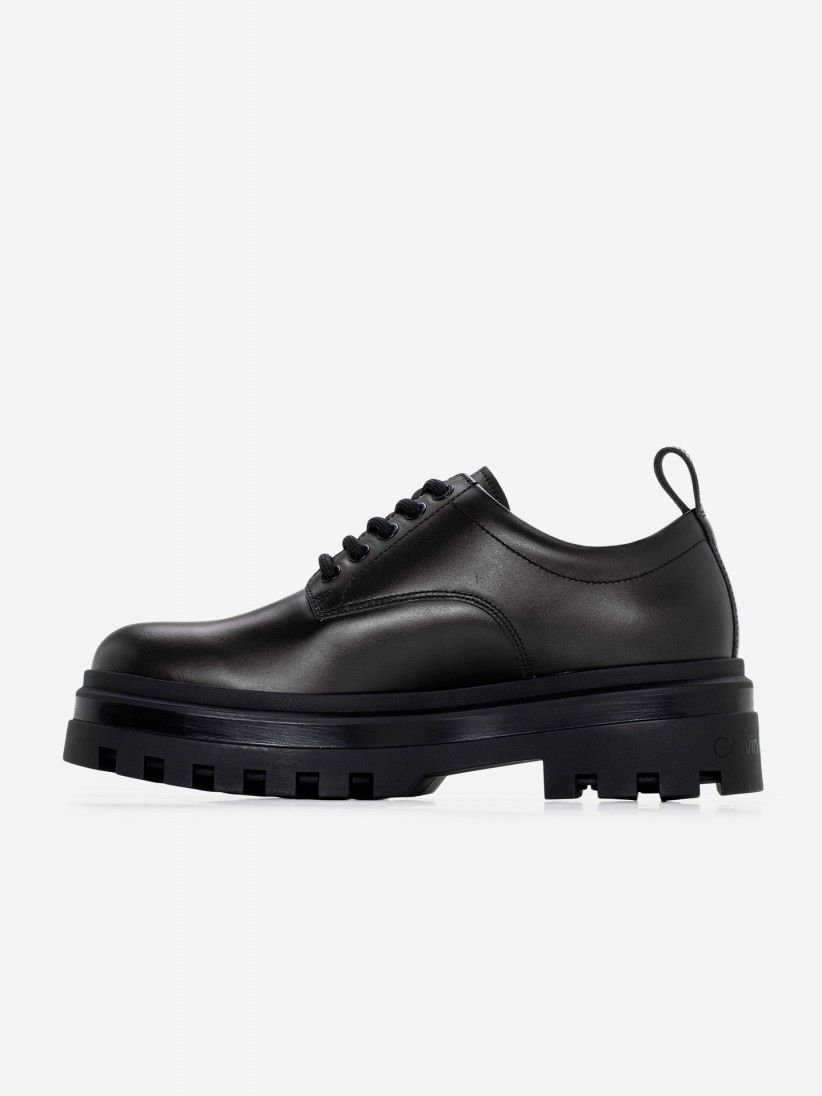 Calvin Klein Lug Leather Lace Up Shoes