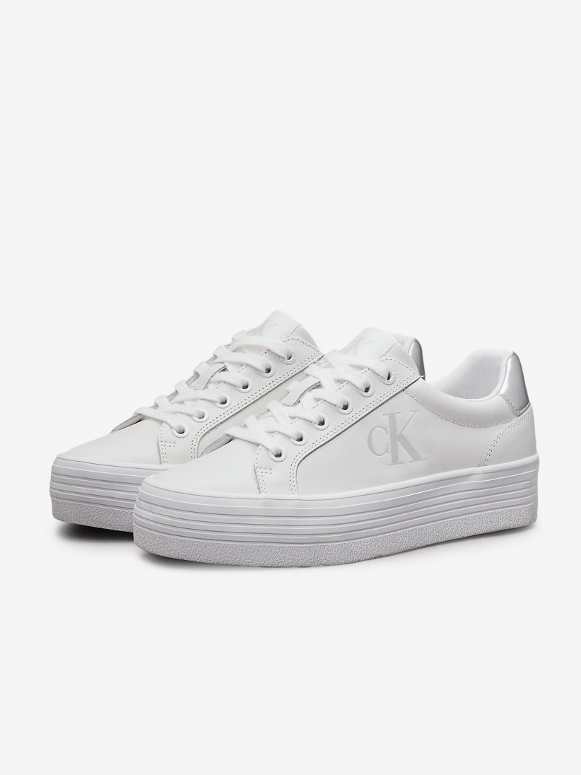 Calvin Klein Leather Platform Sneakers