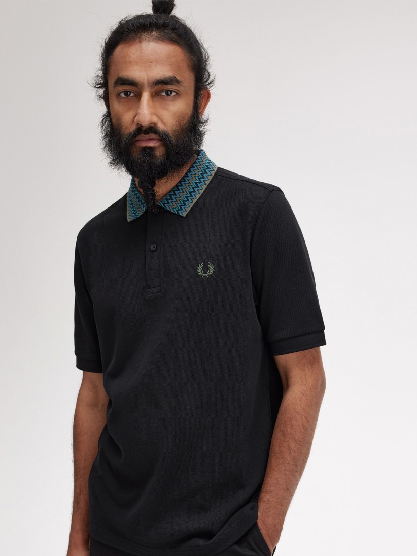 Polo Fred Perry Jacquard Collar