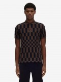 Fred Perry Chequerboard Print Polo Shirt