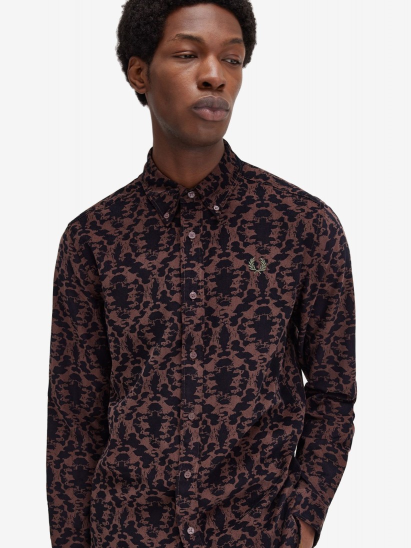 Camisa Fred Perry Corduroy Repetitive Print