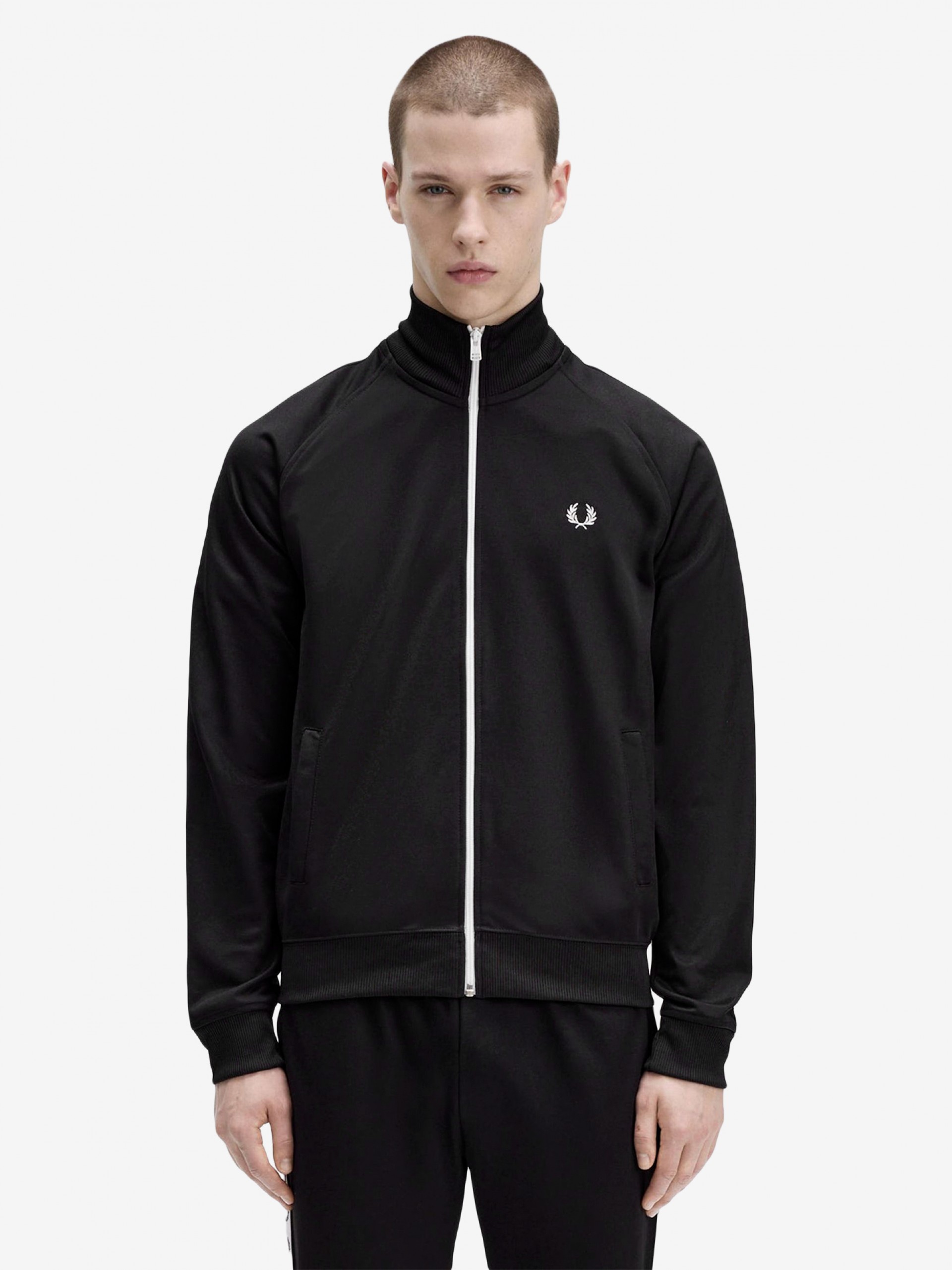 Casaco Fred Perry Taped Track Preto