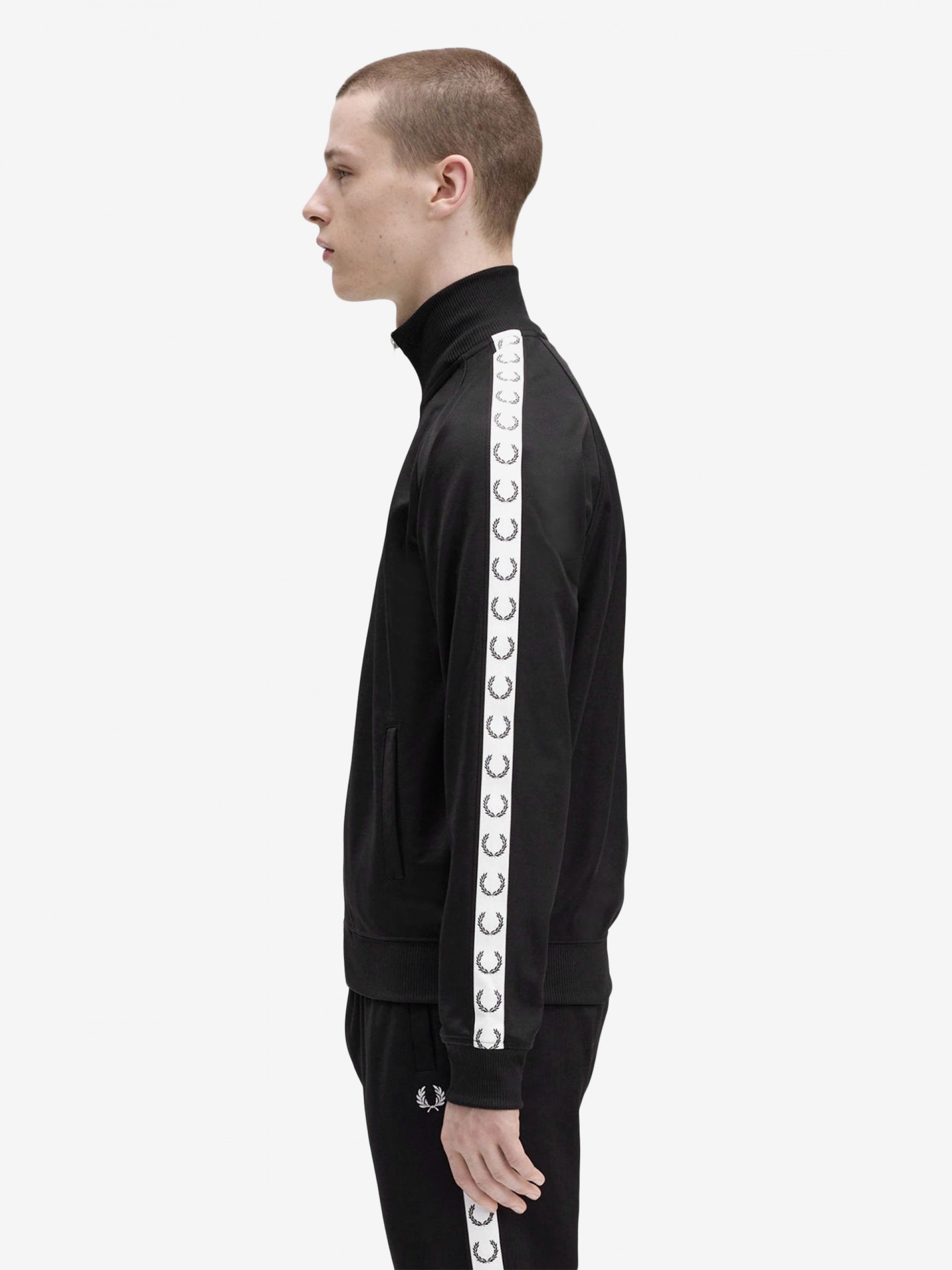 Casaco Fred Perry Taped Track Preto