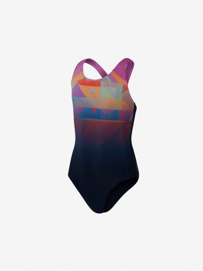 Speedo Digital Placement Splashback Kids Swimsuit