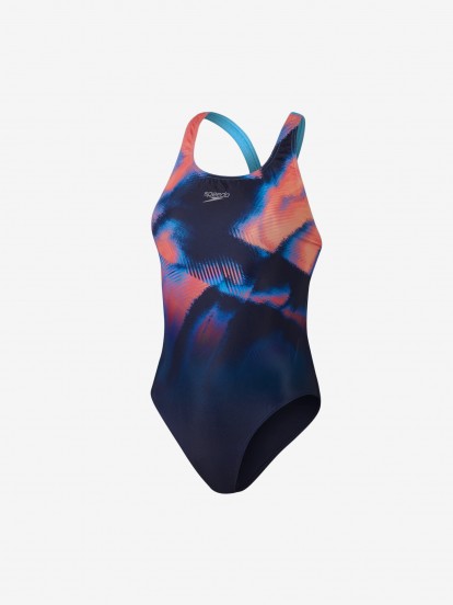 Speedo Placement Digital Powerback Swimsuit