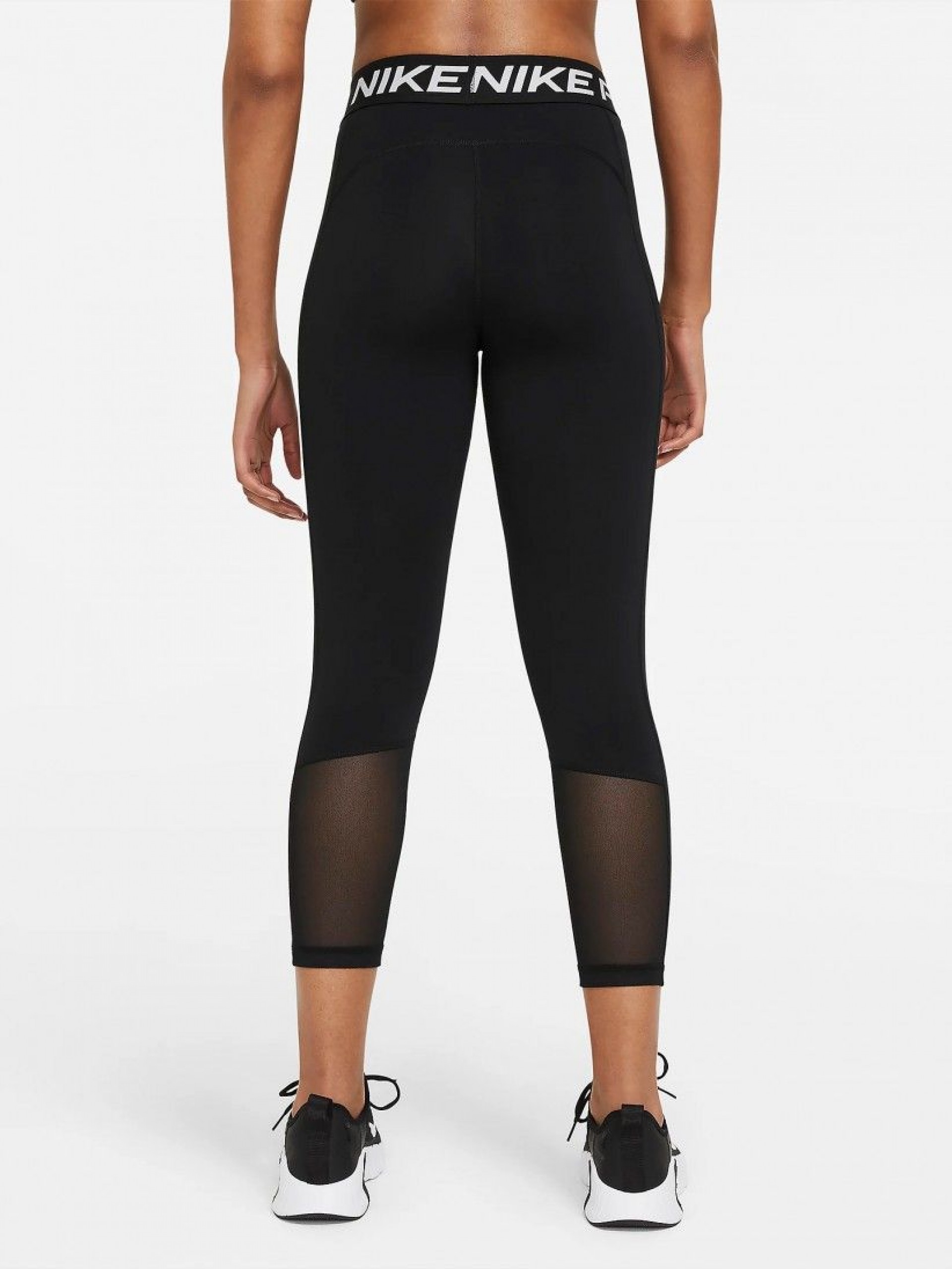 Leggings de Treino Nike Pro 365 Mid-Rise Pretas Para Mulher