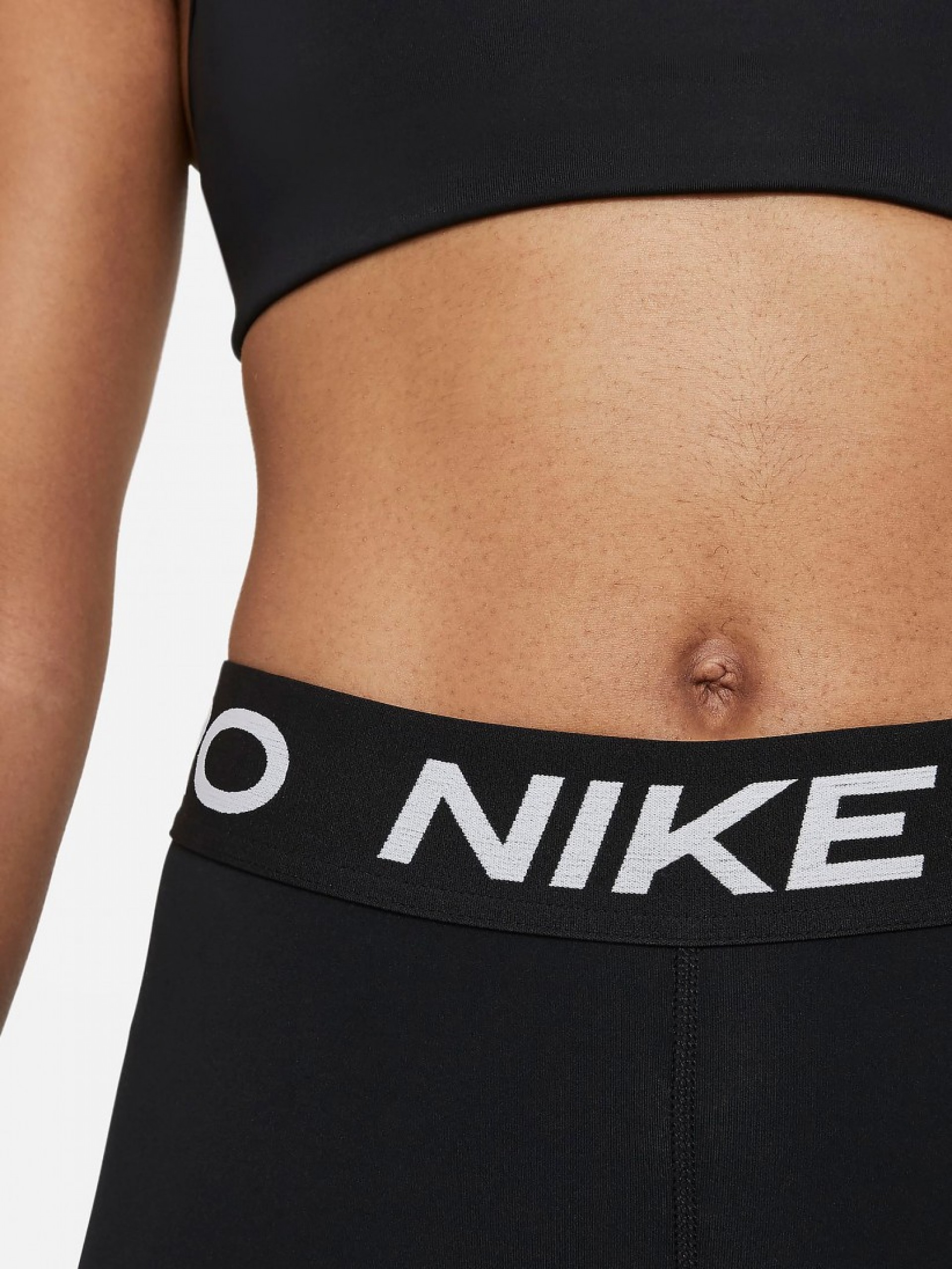 Leggings de Treino Nike Pro 365 Mid-Rise Pretas Para Mulher