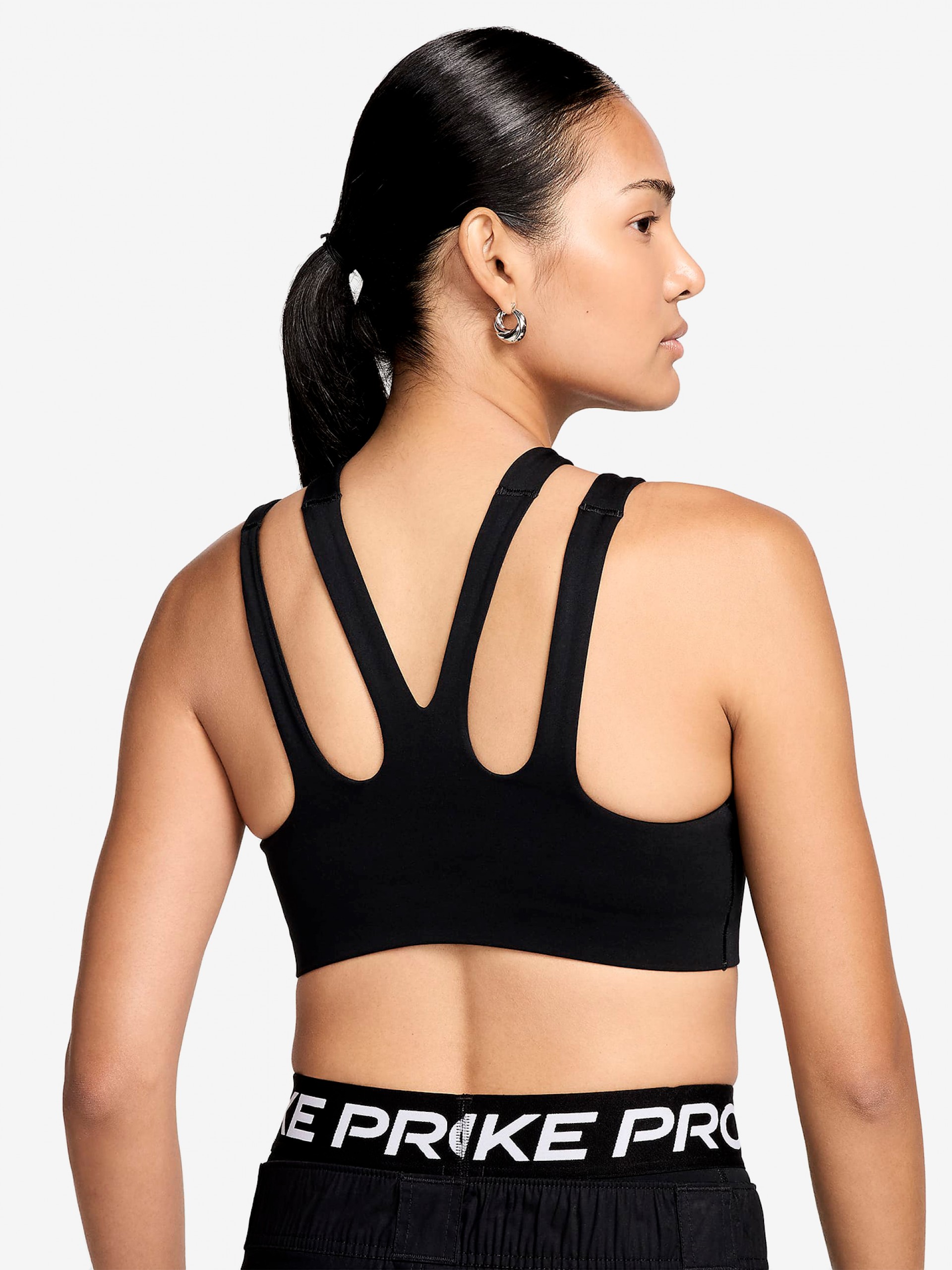 Sujetador Deportivo Nike Freestyle Sujeción Ligera Negro