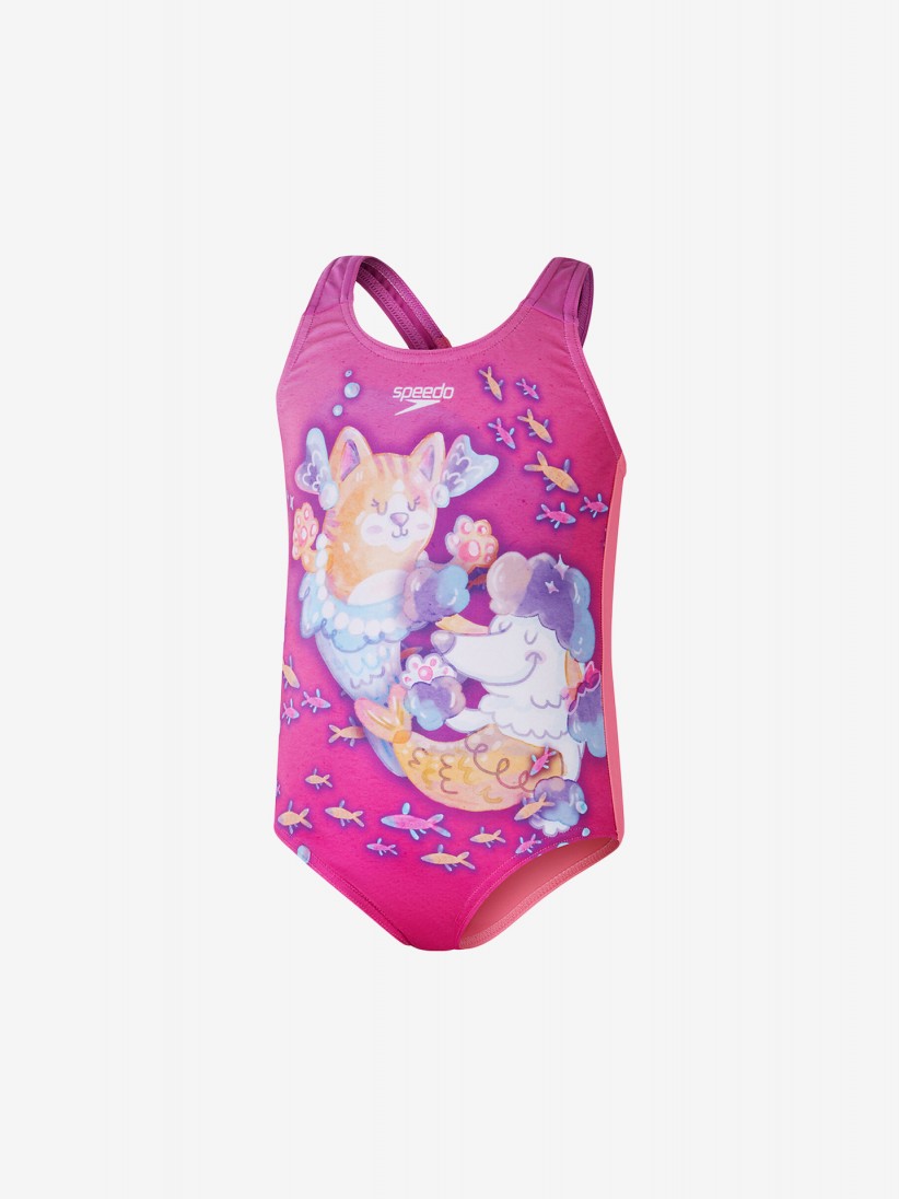 Speedo Digital Printed Kids Swimsuit