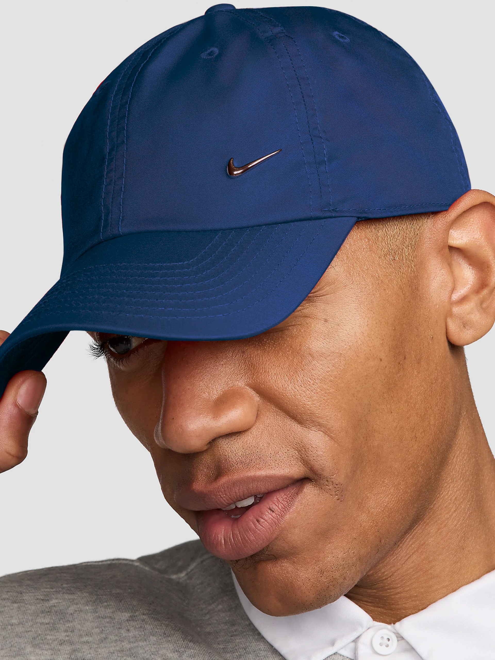 Gorra Nike Dri-FIT Club Unstructured Metal Swoosh Azul