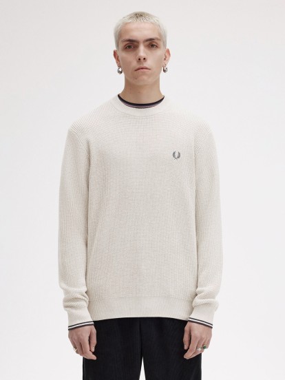 Sudadera Fred Perry Waffle Stitch