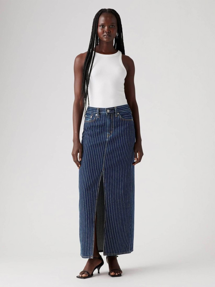 Levis Ankle Column Denim Skirt