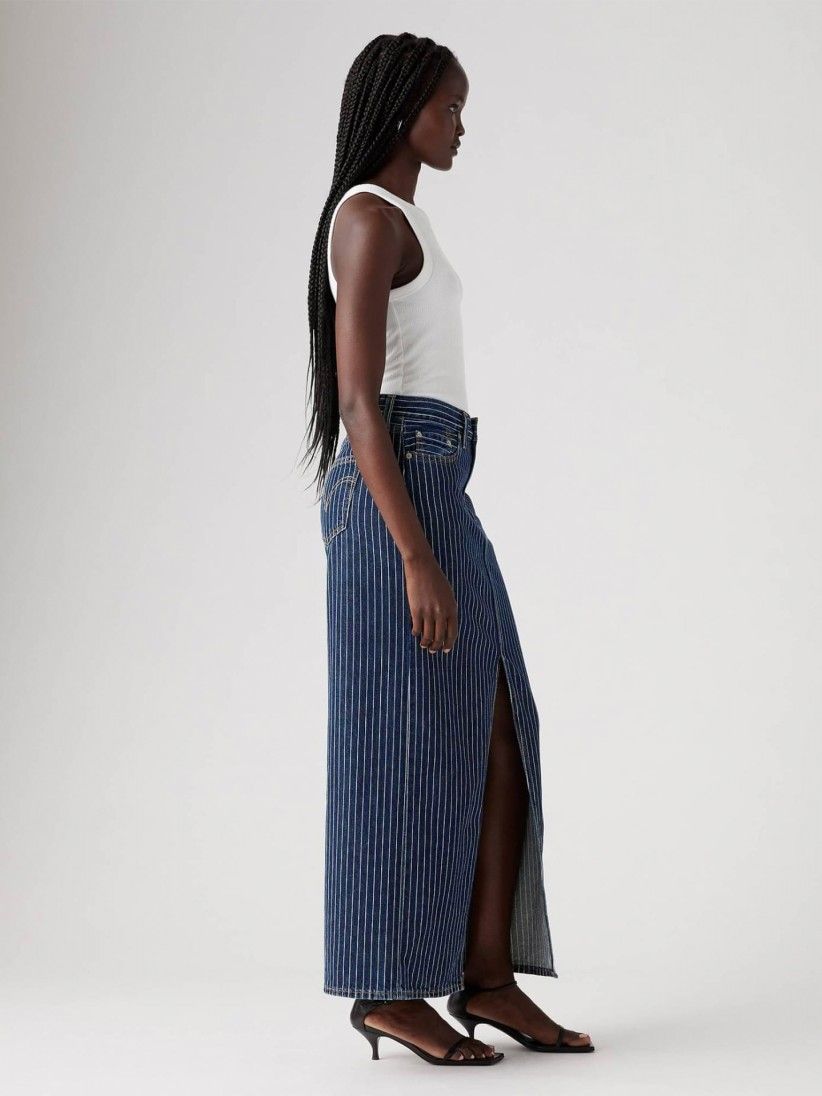 Levis Ankle Column Denim Skirt