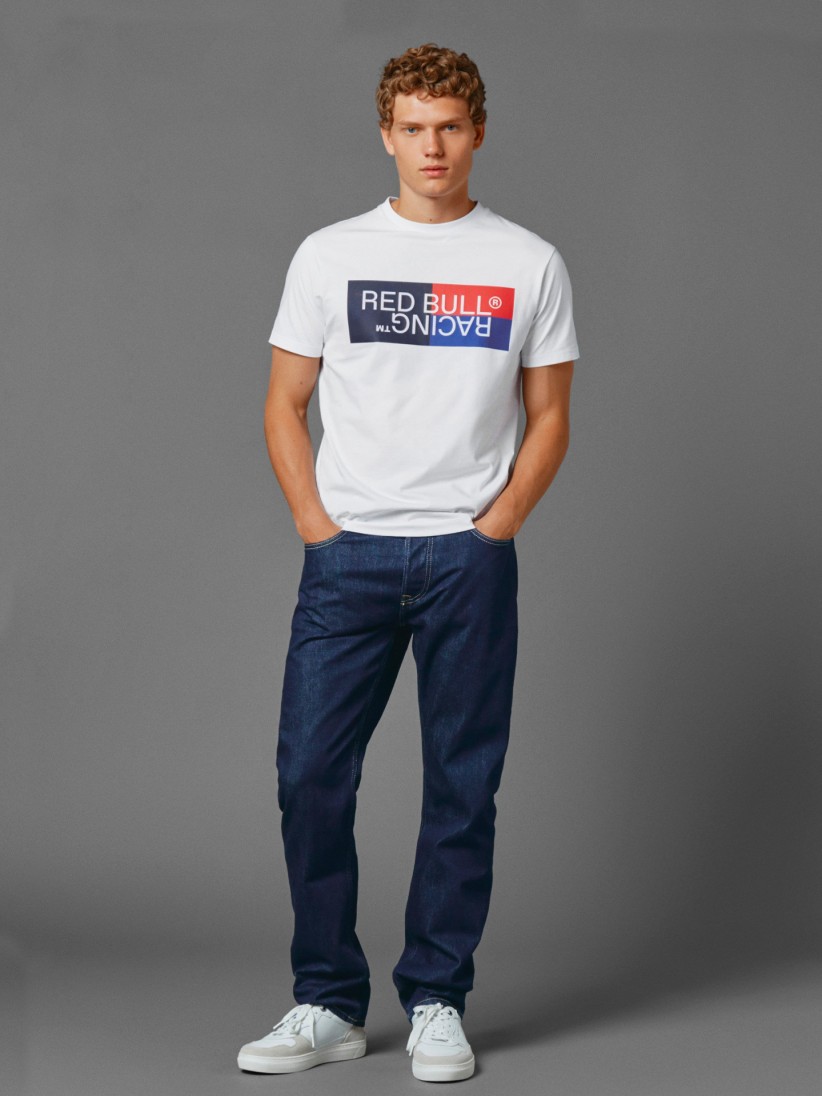 T-shirt Pepe Jeans Red Bull Racing Color Block Logo T-shirt Pepe Jeans Red Bull Racing Color Block Logo
