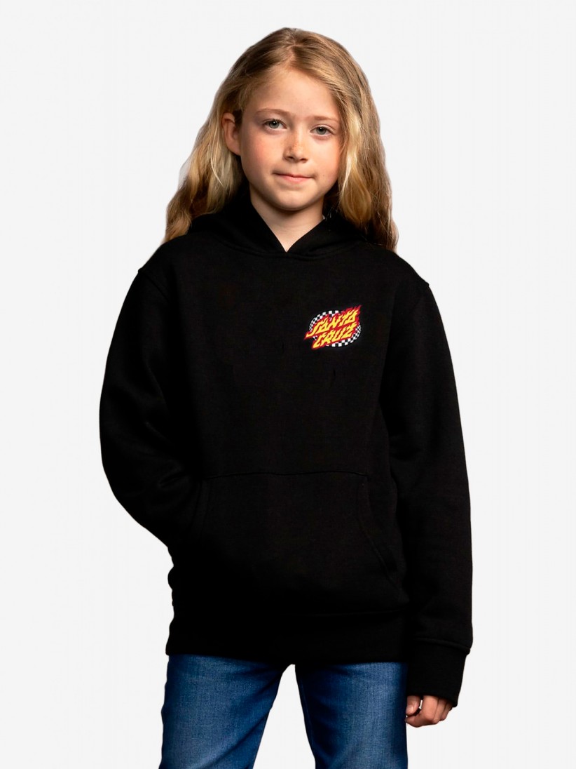 Sudadera con Capucha Santa Cruz Youth Goal Flame Kids