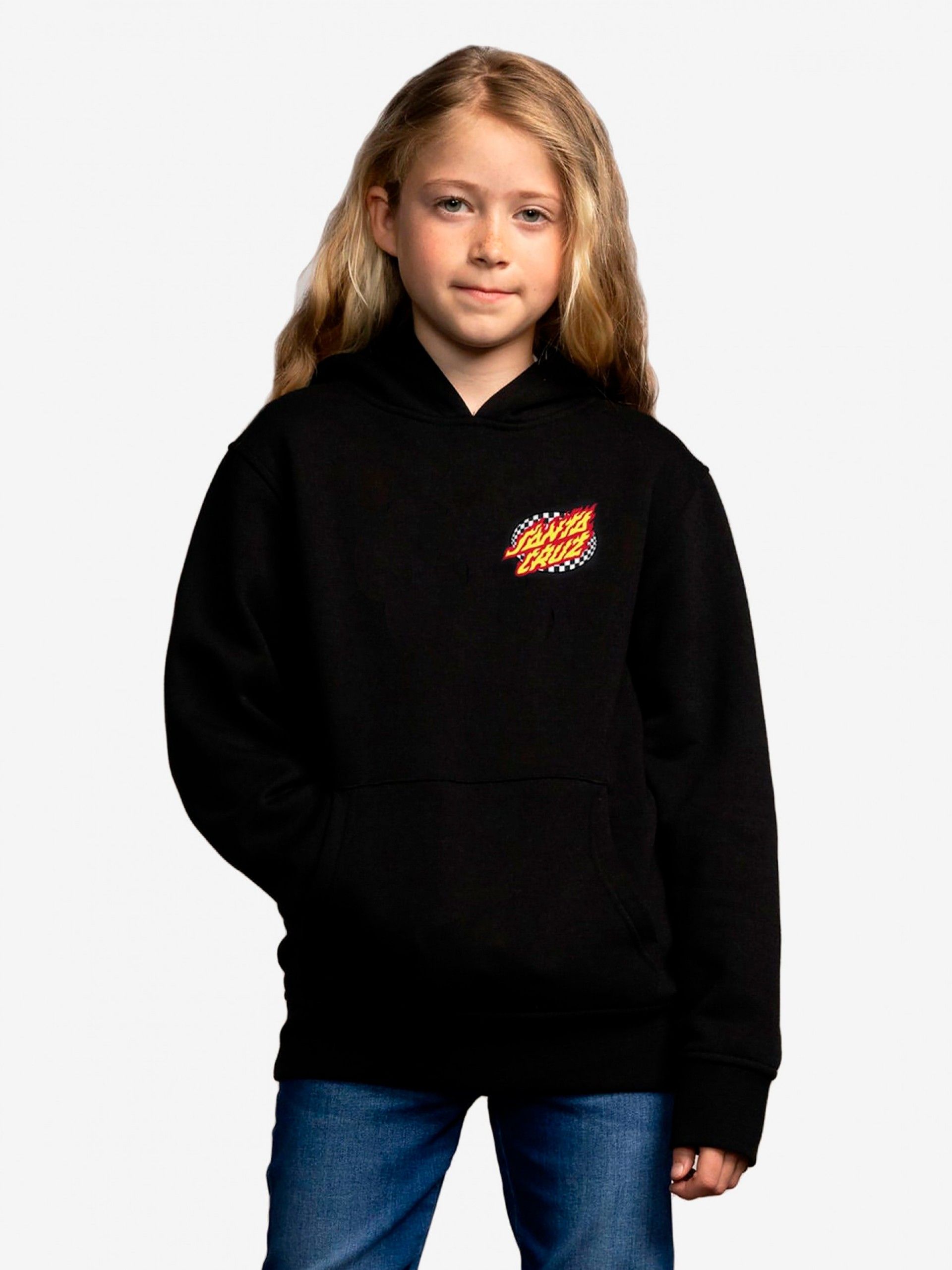 Sudadera con Capucha Santa Cruz Youth Goal Flame Kids