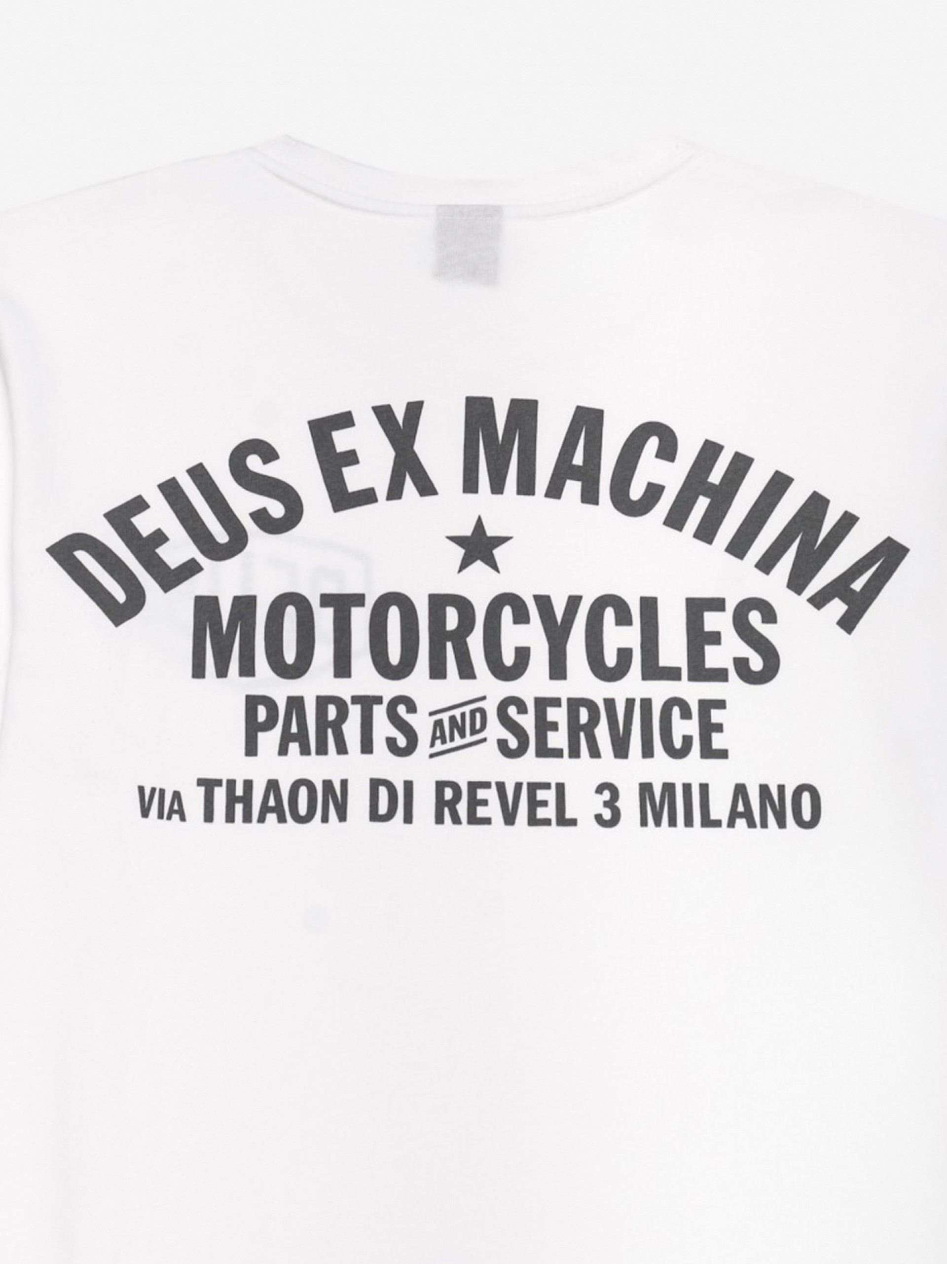 T-shirt Deus Ex Machina Milano Address Branca