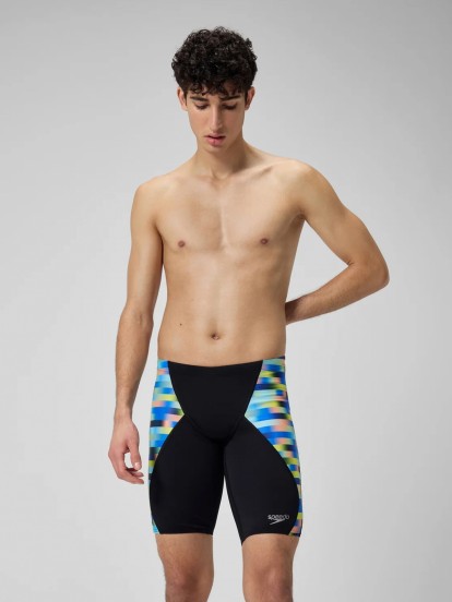 Speedo Allover Digital V-Cut Jammer Swimming Shorts