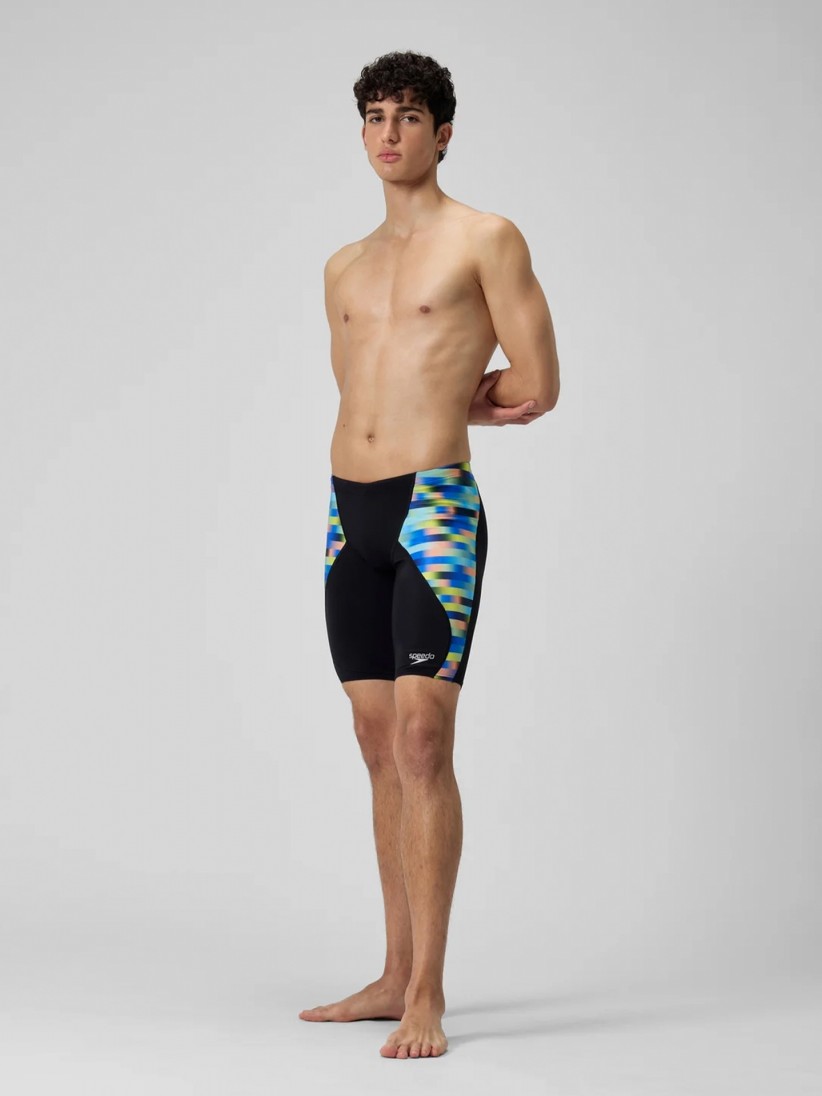 Speedo Allover Digital V-Cut Jammer Swimming Shorts