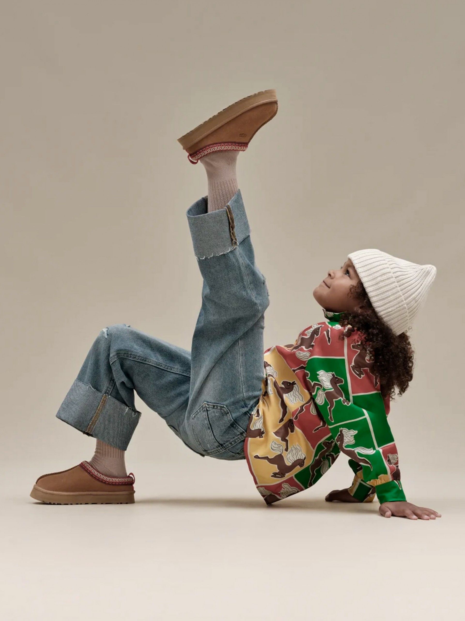 Pantuflas Ugg Tazz Camel Kids