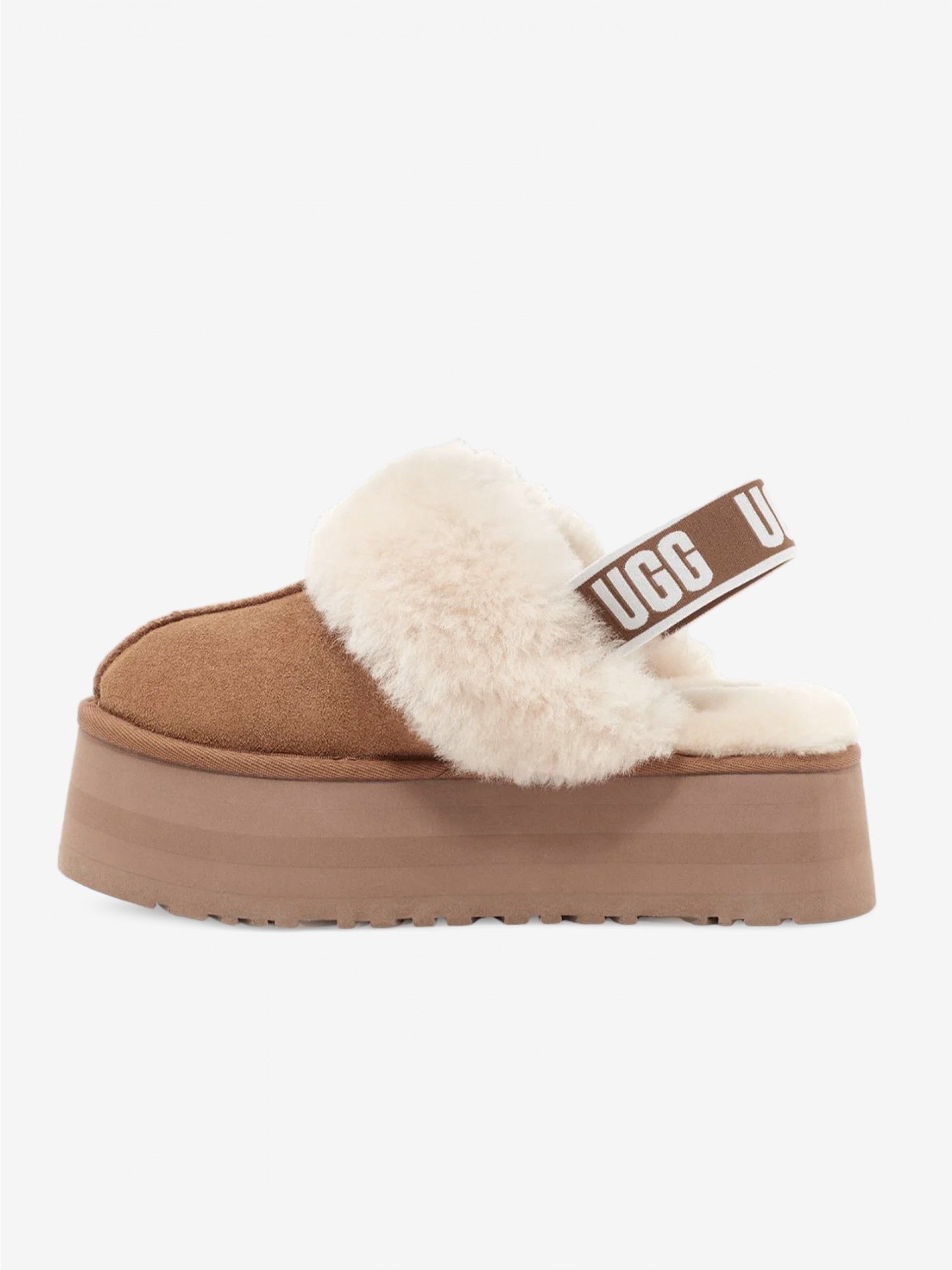 Pantufas Ugg Funkette Camel Para Mulher