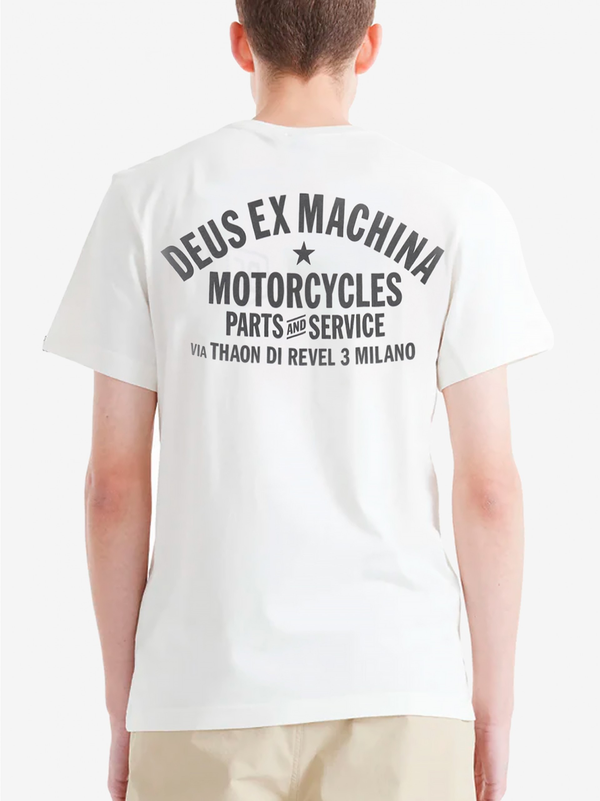T-shirt Deus Ex Machina Milano Address Branca