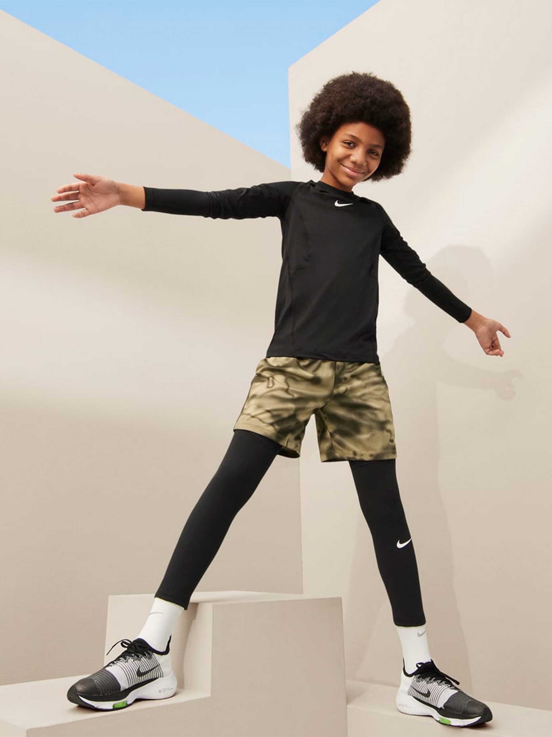 Camisola Nike Pro Preta Junior