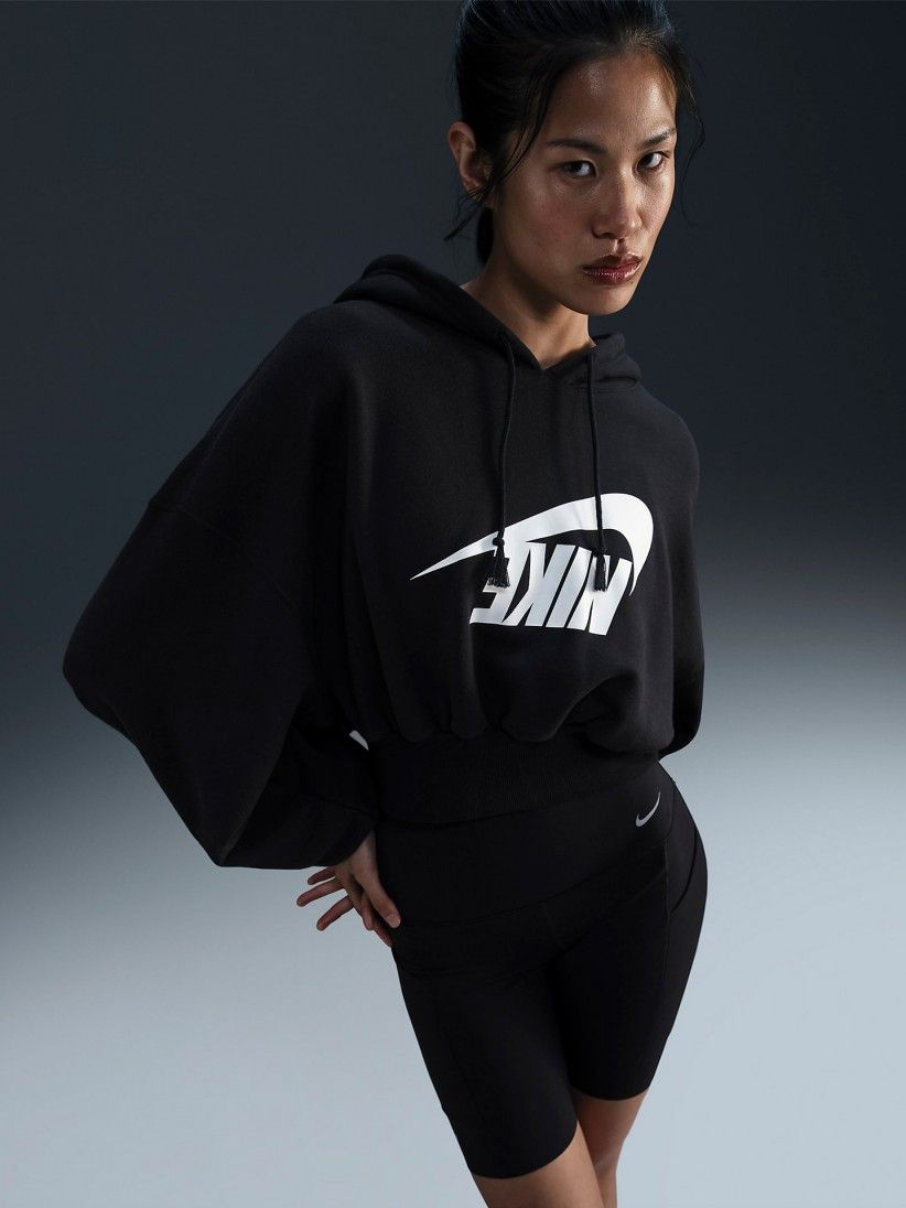 Sudadera con Capucha Nike Sportswear Oversized Cropped French Terry