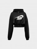 Camisola com Capuz Nike Sportswear Oversized Cropped French Terry