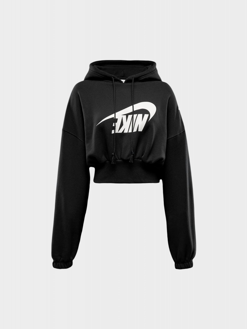 Camisola com Capuz Nike Sportswear Oversized Cropped French Terry