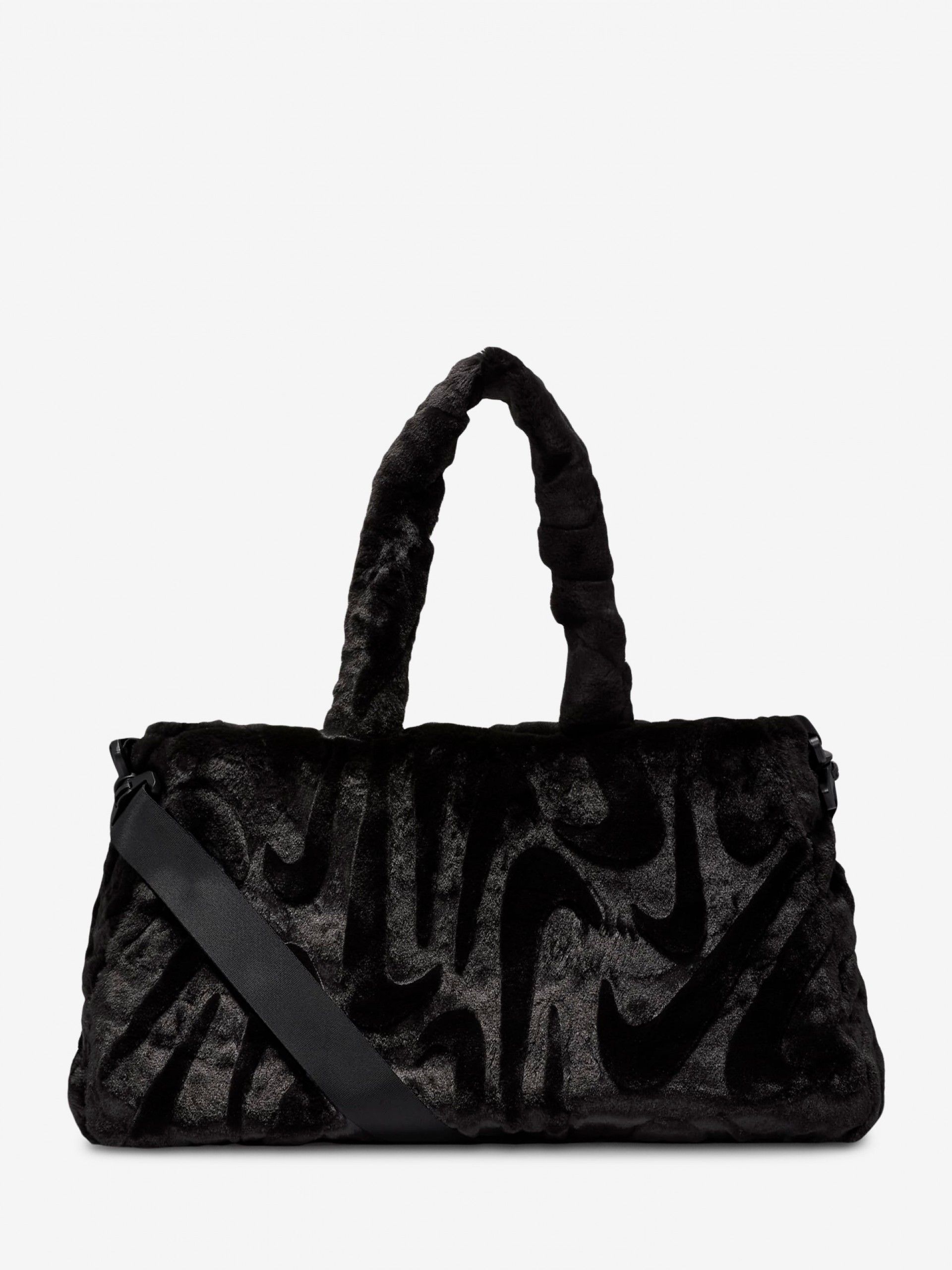 Nike Sportswear Synthetic Fur Black Tote For Women
