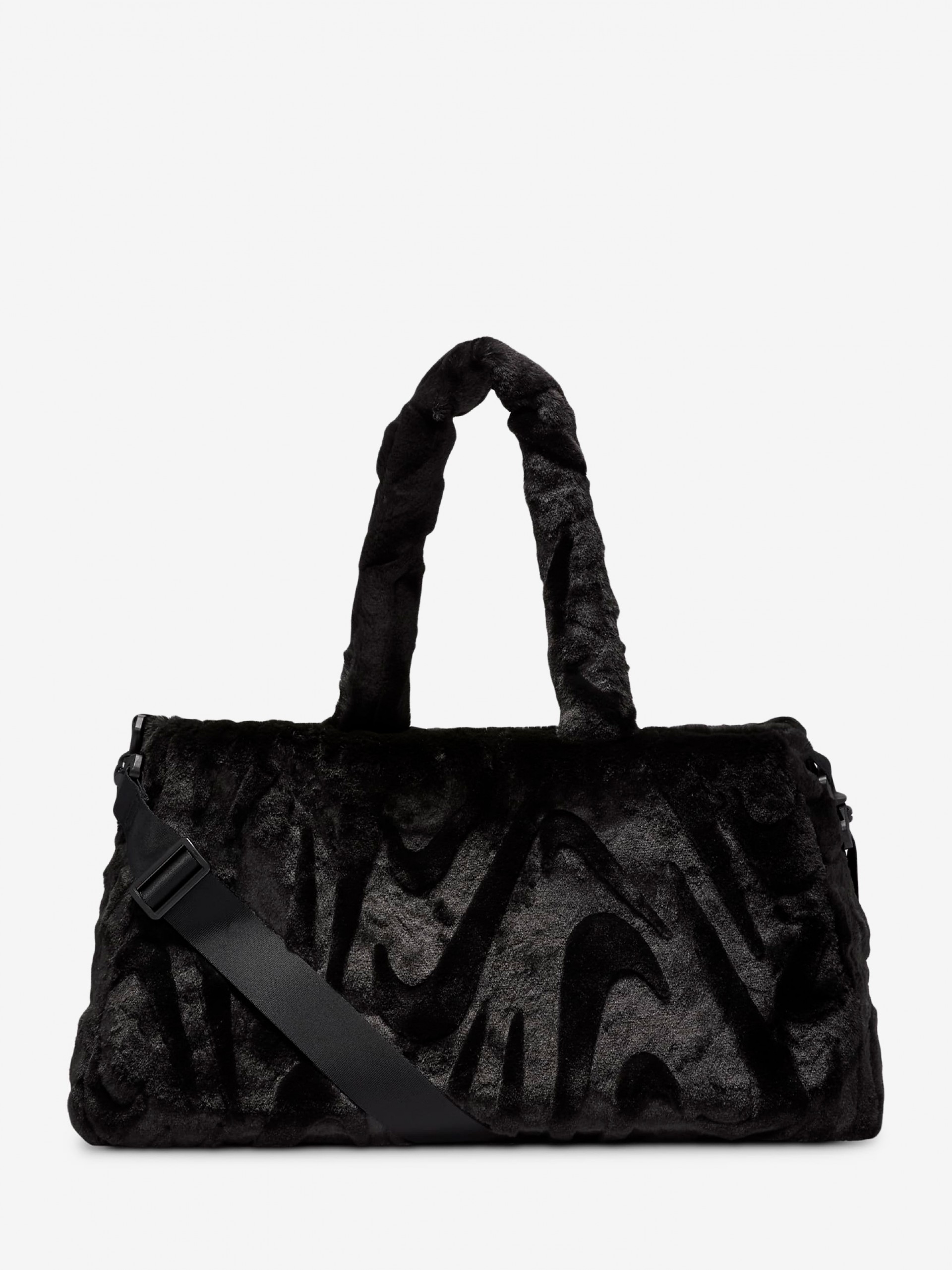 Nike Sportswear Synthetic Fur Black Tote For Women