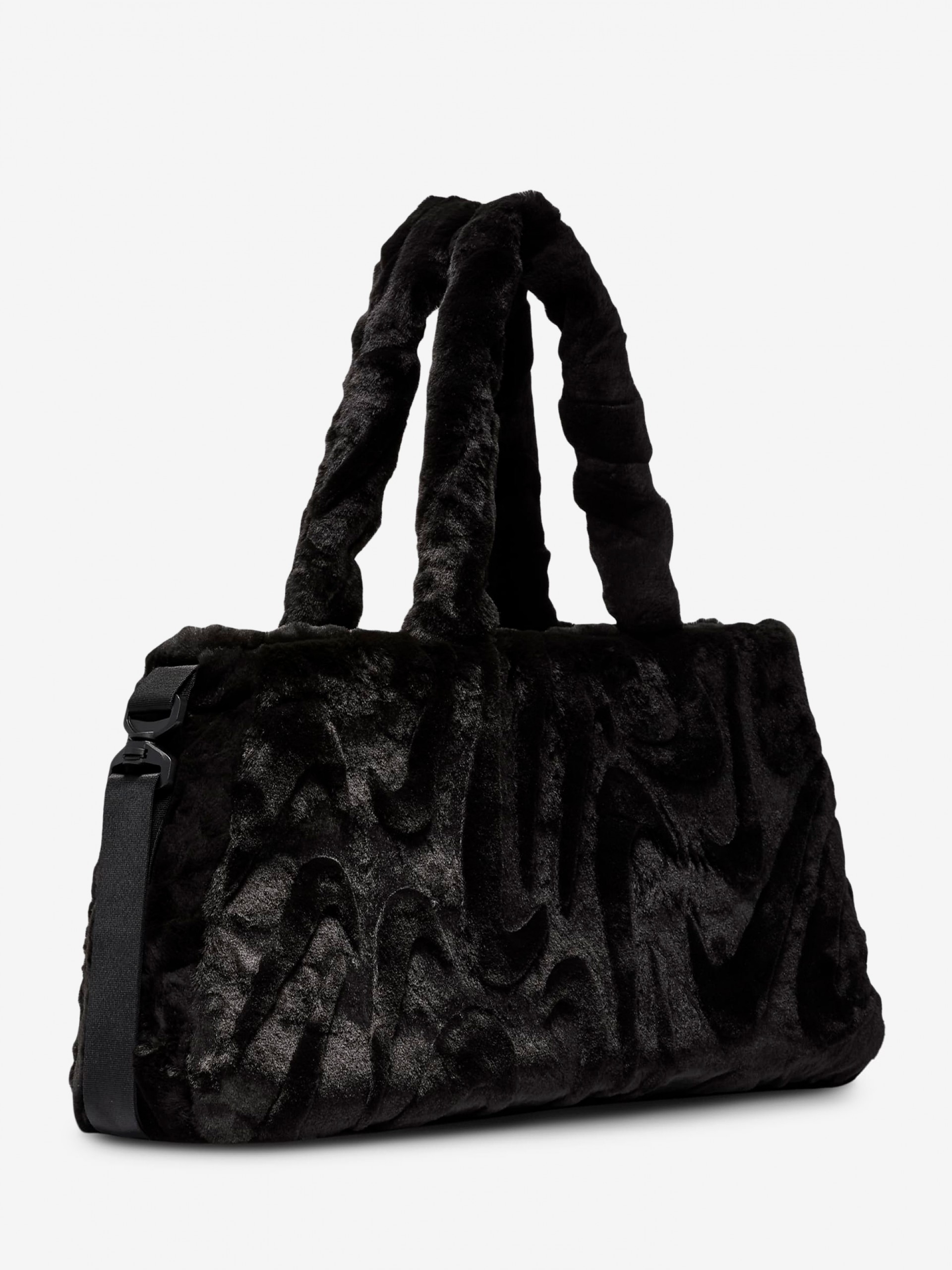 Nike Sportswear Synthetic Fur Black Tote For Women
